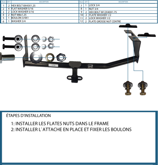 Attache Remorque (Hitch) pour Chevrolet Trax 2013 à 2021 - Image 2
