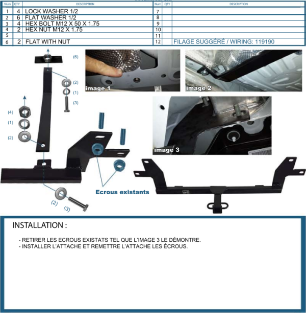 Attache Remorque (Hitch) pour Hyundai Elantra Touring de 2009 à 2012 - Image 2