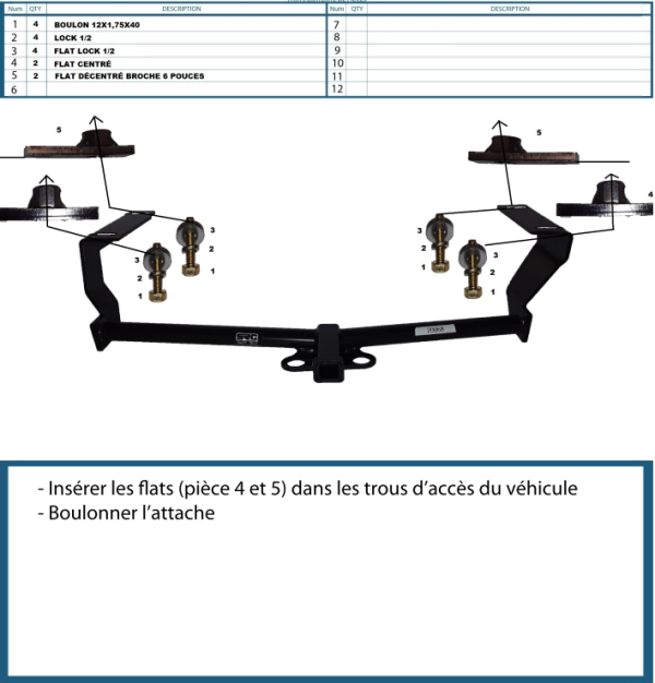 Attache Remorque (Hitch) pour Subaru Impreza Hatchback de 2008 à aujourd'hui - Image 2