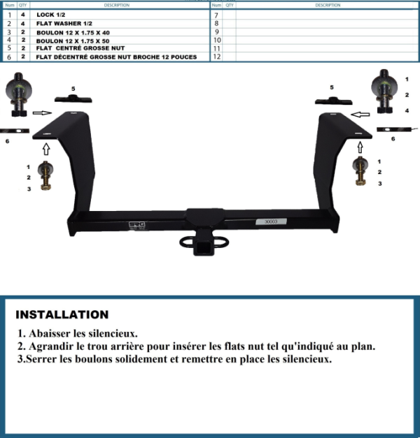 Attache Remorque (Hitch) pour Subaru Forester de 2019 à Aujourd'hui - Image 2