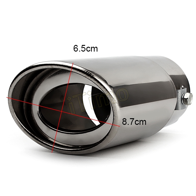 Embout d'échappement d'exhaust double universel pour auto en Stainless inox  - Alxmic