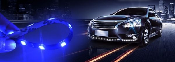 Paire de lumière DEL/LED pour décorer et éclairer votre automobile