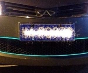 Paire de lumières décorative flexible pour l’intérieur du véhicule
