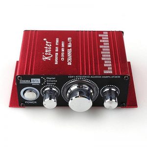 Petit amplificateur automobile 40 watts à 2 canaux pour MP3