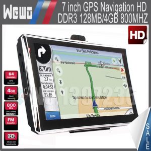Système de navigation GPS de 7 pouces pour l’auto avec cartes du Canada et USA
