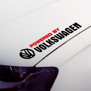 Autocollant Powered by Volkswagen adhésif