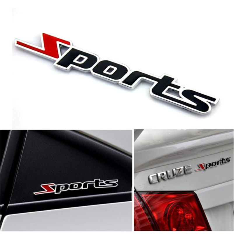 Autocollant Sports pour automobile adhésif sticker chrome - Alxmic