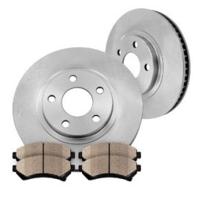 Combo 2 Disques et plaquettes de freins avant pour Mercedes-Benz SPRINTER 2500 de 1ère qualité