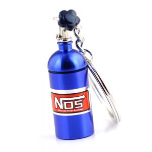 Porte Clé imitation bouteille de Nitro Nos avec petit réservoir à pilule