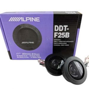 Paire de 2 speakers tweeters de marque Alpine 60 watts de 53mm