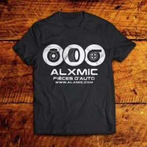 T-Shirt noir Alxmic Pièces Auto alxmic.com
