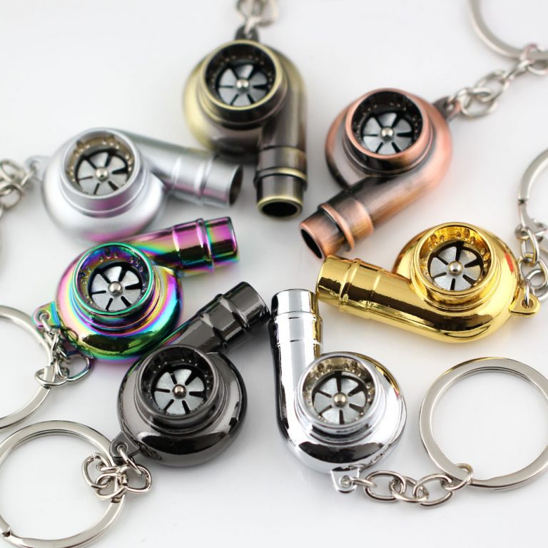 Porte-Clé Turbo Chrome Avec Son Et Lumière - Métal - LED-Mafia - Cadeau Auto