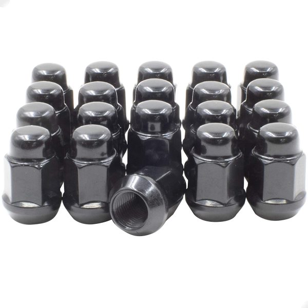 Ensemble de 20 nuts de roue Noir